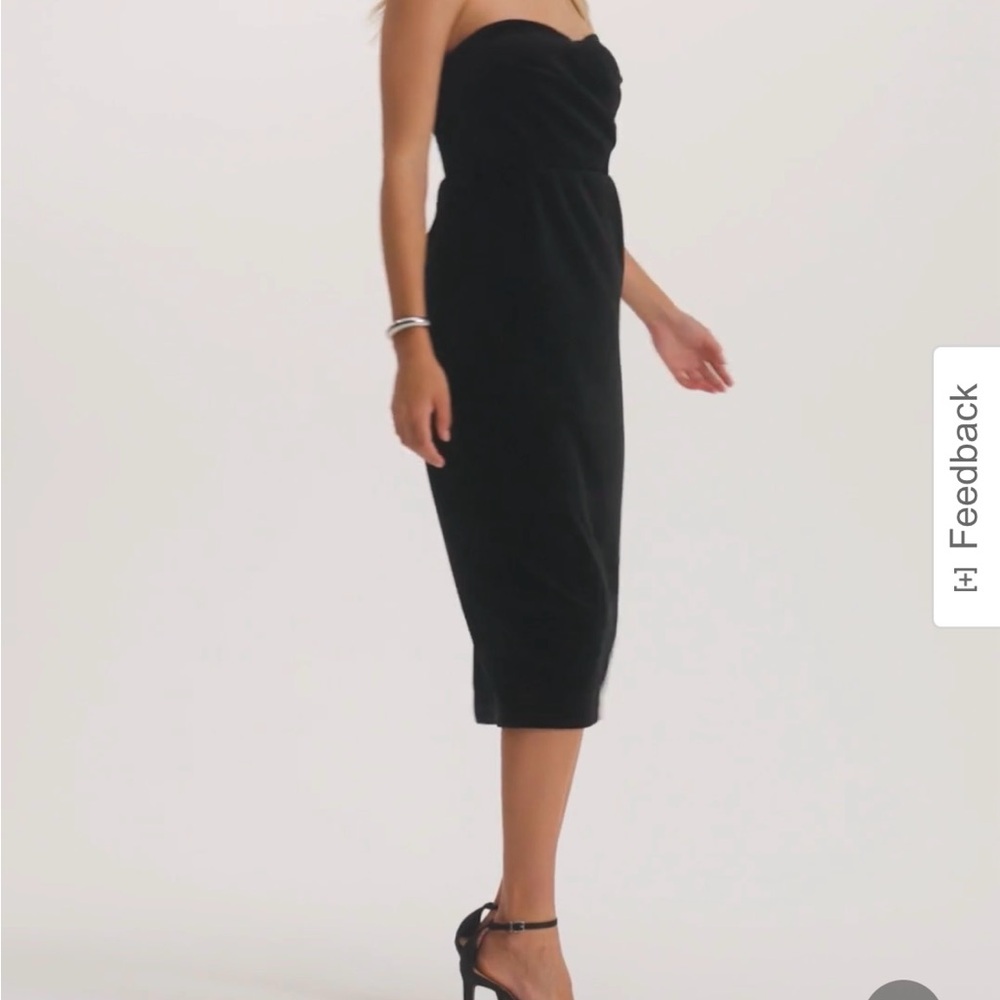 Formal Black Velvet Dress - Picture 4 of 5